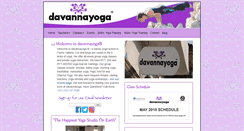 Desktop Screenshot of davannayoga.com