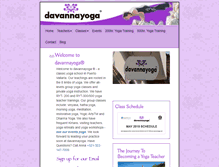 Tablet Screenshot of davannayoga.com